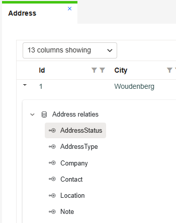 Visualisatie van tabelrelaties in Database Explorer